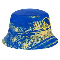 Chapeau bob Tip-Off Golden State Warriors New Era Royal/Gold pour homme