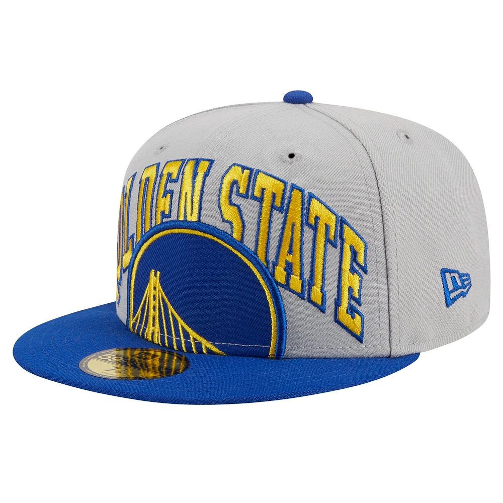 Men's New Era Royal/Gray Golden State Warriors Tip-Off 59FIFTY Fitted Hat