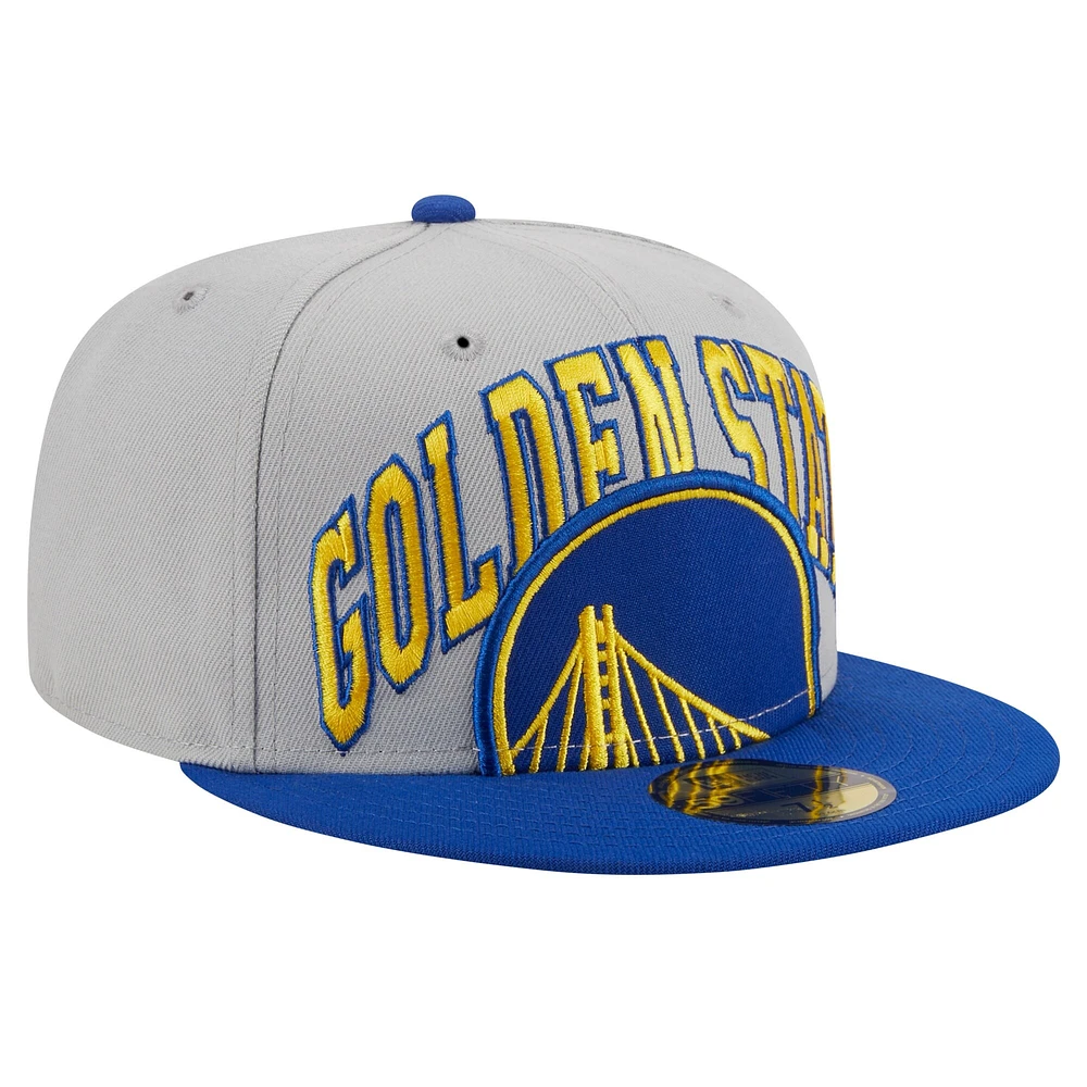 Casquette ajustée 59FIFTY bleue des Golden State Warriors Tip-Off New Era pour homme