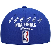 Casquette 59FIFTY Royal Golden State Warriors 6x NBA Finals Champions Crown New Era pour homme - ajustée