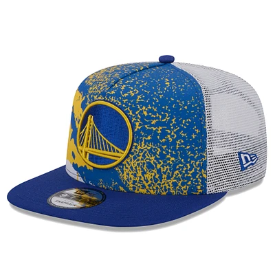 Casquette Snapback Royal Golden State Warriors Court Sport Speckle 9FIFTY New Era pour homme