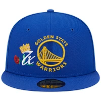 Casquette ajustée 59FIFTY Crown Champs Royal Golden State Warriors New Era pour homme