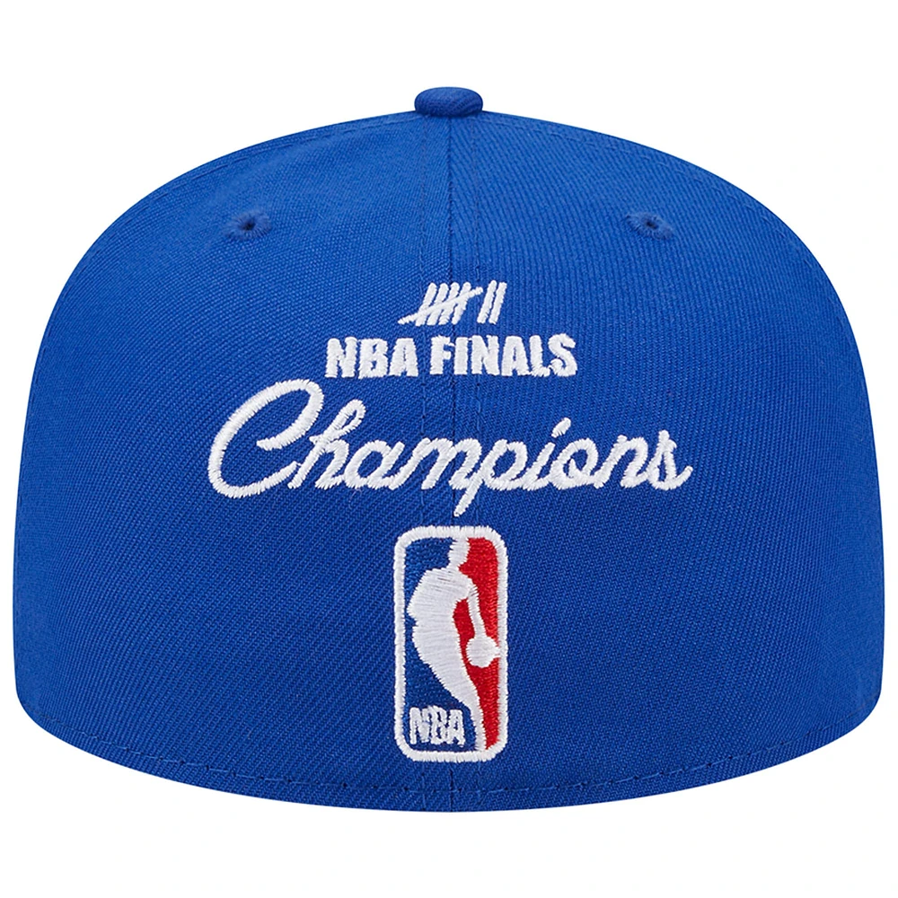 Men's New Era  Royal Golden State Warriors Crown Champs 59FIFTY Fitted Hat