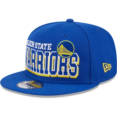 Men's New Era Royal Golden State Warriors Gameday 9FIFTY Snapback Hat