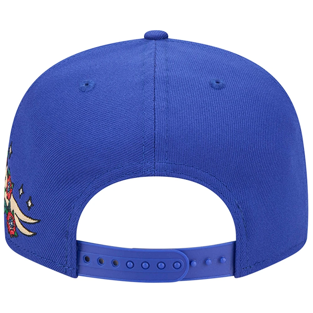 Men's New Era Royal Golden State Warriors Injection City Art 9FIFTY Snapback Hat