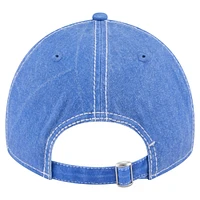 Men's New Era  Royal Golden State Warriors Pigment Dyed 9TWENTY Adjustable Hat