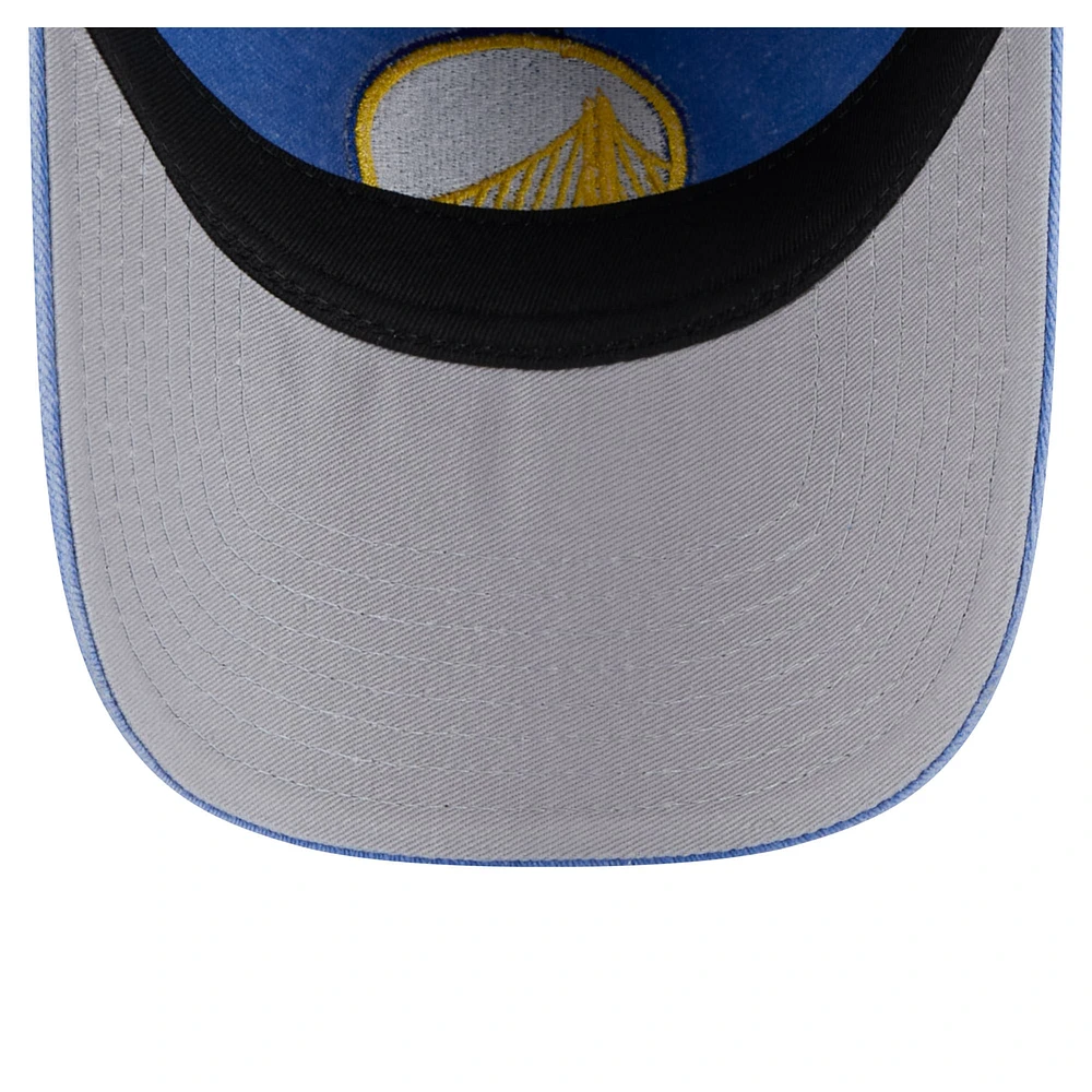Men's New Era  Royal Golden State Warriors Pigment Dyed 9TWENTY Adjustable Hat