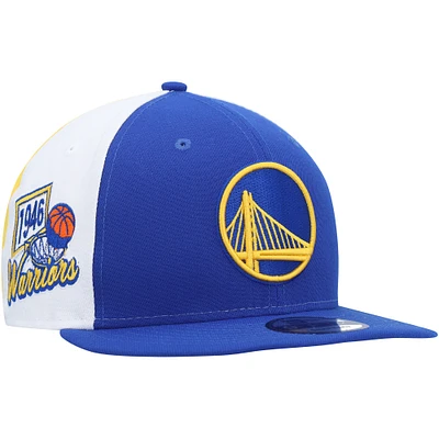 Casquette Snapback 9FIFTY Royal Golden State Warriors Pop Panels New Era pour homme