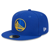 Men's New Era Royal Golden State Warriors  Rally Drive Side Patch 59FIFTY Fitted Hat