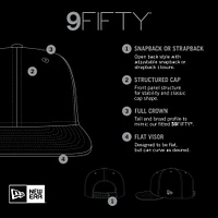 Men's New Era Royal Golden State Warriors Side Logo 9FIFTY Snapback Hat