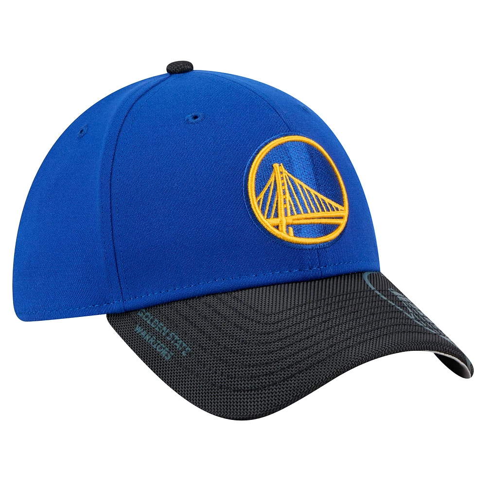 Casquette New Era Royal Golden State Warriors Sport Night 39THIRTY Flex pour homme