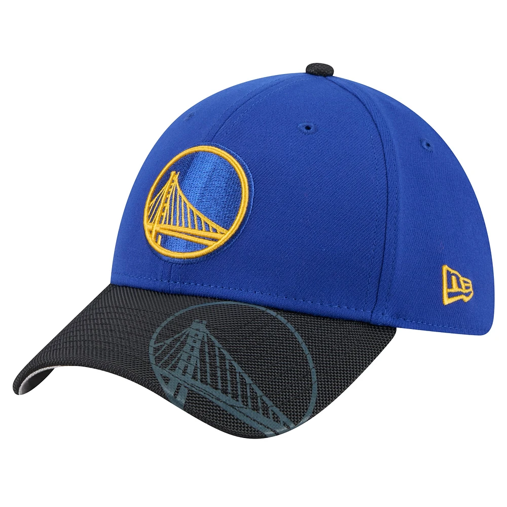 Casquette New Era Royal Golden State Warriors Sport Night 39THIRTY Flex pour homme