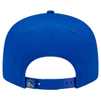 Casquette Snapback 9FIFTY Royal Golden State Warriors Sport Night Team Shadow de New Era pour homme