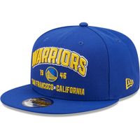 Men's New Era Royal Golden State Warriors Stacked 9FIFTY - Snapback Hat