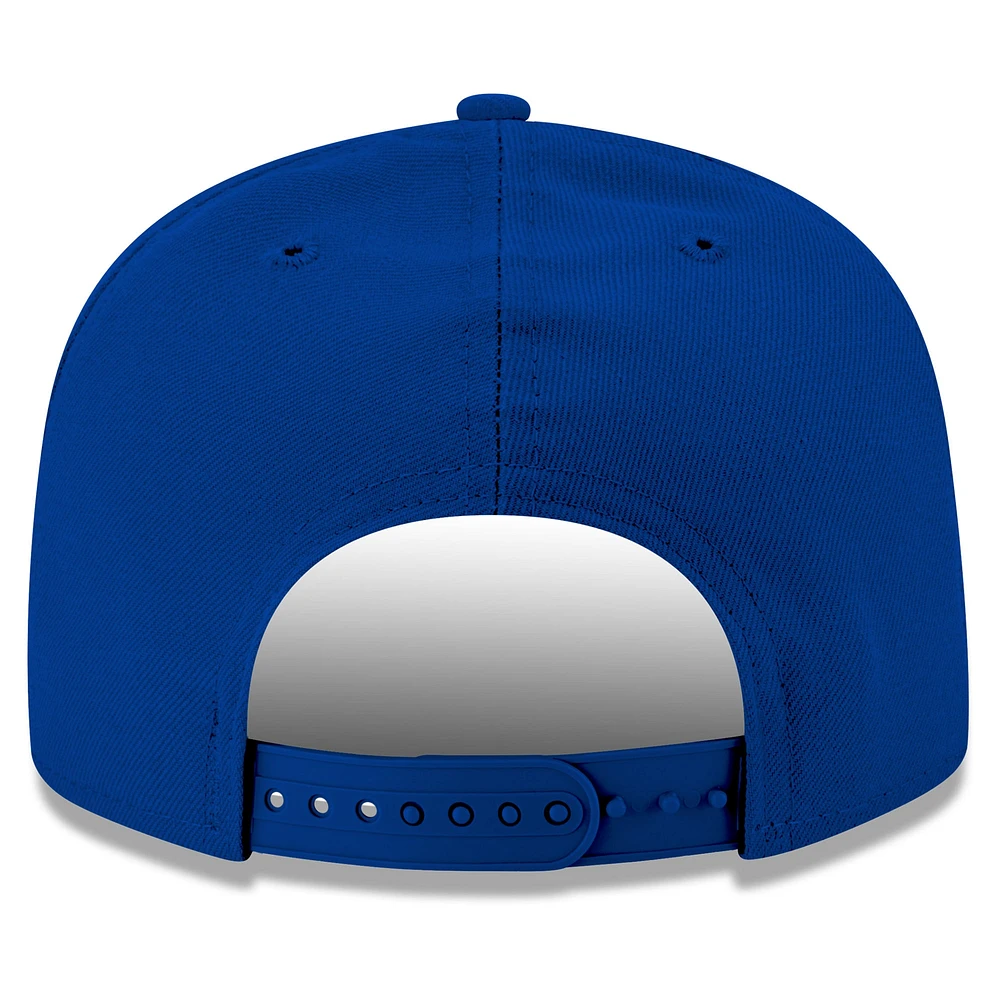Men's New Era Royal Golden State Warriors State Pride 9FIFTY Snapback Hat