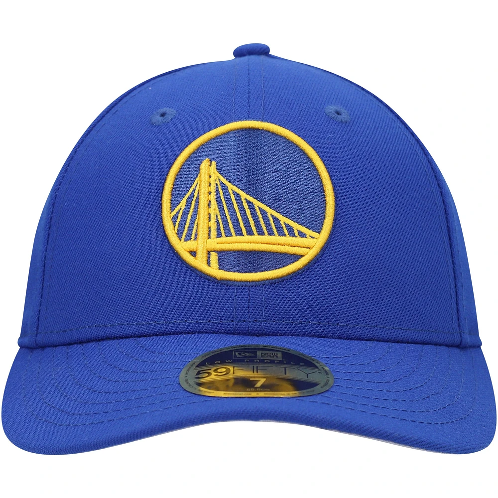 Men's New Era Royal Golden State Warriors Team Low Profile 59FIFTY Fitted Hat