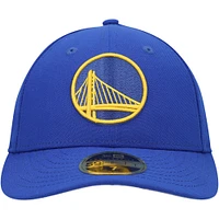 Casquette ajustée 59FIFTY à profil bas Royal Golden State Warriors pour homme New Era