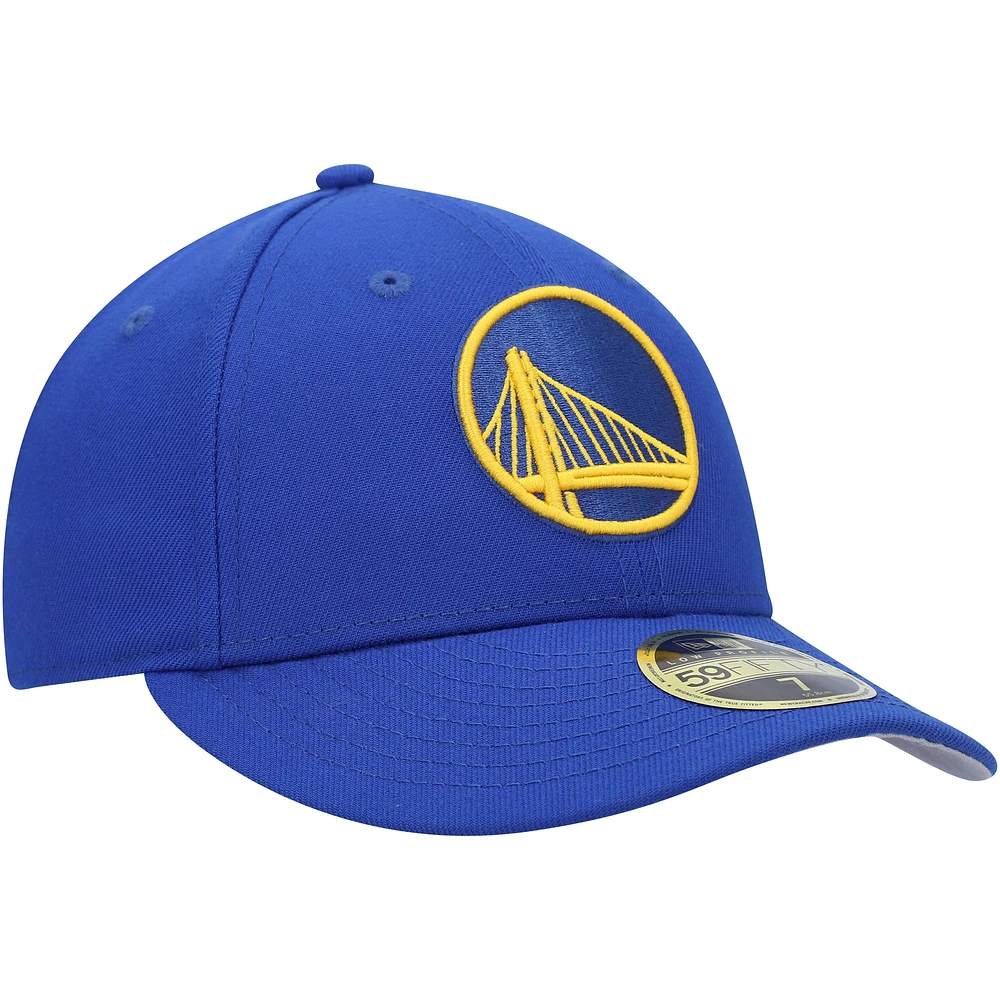 Casquette ajustée 59FIFTY à profil bas Royal Golden State Warriors pour homme New Era