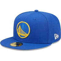 Men's New Era Royal Golden State Warriors The 3X NBA Finals Champions Pop Sweat 59FIFTY - Fitted Hat