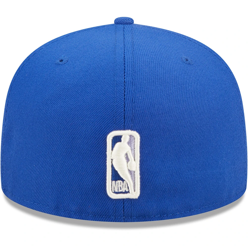 Men's New Era Royal Golden State Warriors The 3X NBA Finals Champions Pop Sweat 59FIFTY - Fitted Hat