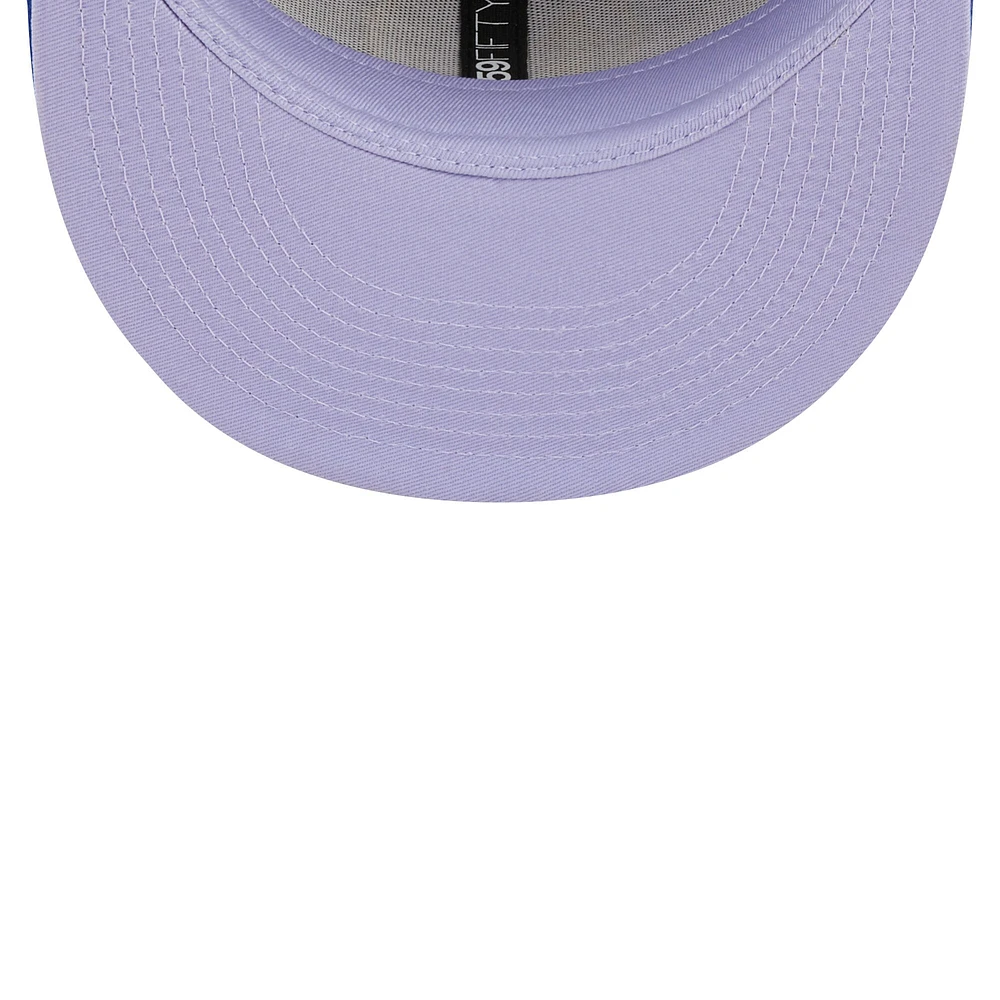 Men's New Era Royal Golden State Warriors The 3X NBA Finals Champions Pop Sweat 59FIFTY - Fitted Hat