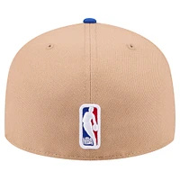 Casquette ajustée 59FIFTY NBA Draft 2024 New Era beige/Royal Golden State Warriors pour homme
