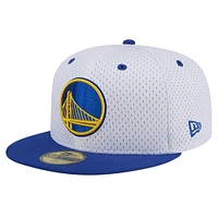 Men's New Era White/Royal Golden State Warriors Throwback 2Tone 59FIFTY Fitted Hat