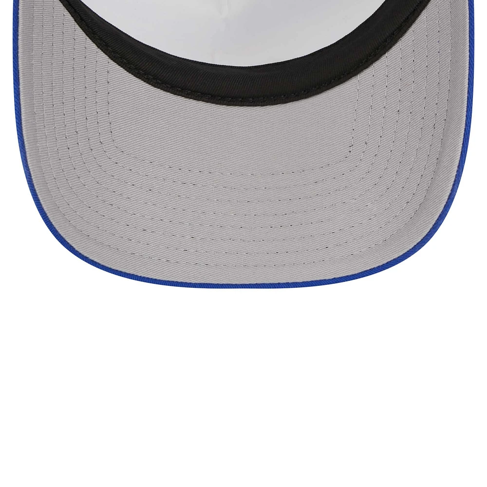 Men's New Era White Golden State Warriors Lift Pass Foam Front Trucker 9FORTY Adjustable Hat