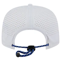 Casquette de golf ajustable New Era blanche Golden State Warriors Performance Rope pour homme