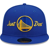 Casquette ajustée 59FIFTY Royal Golden State Warriors New Era x Just Don pour homme