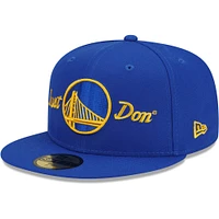 Casquette ajustée 59FIFTY Royal Golden State Warriors New Era x Just Don pour homme