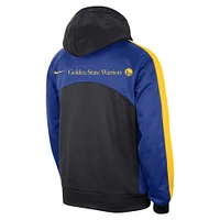 Men's Nike Black/Royal Golden State Warriors Authentic Starting Five Force Performance Pullover Hoodie