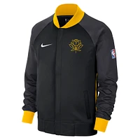 Men's Nike Black/Yellow Golden State Warriors 2022/23 City Edition Showtime Thermaflex Full-Zip Jacket