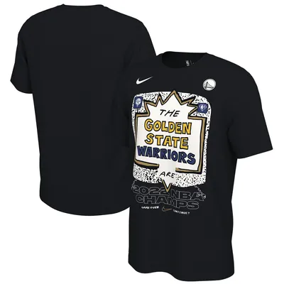 Golden State Warriors Nike 2022 NBA Finals Champions Celebration Expressive T-Shirt - Black