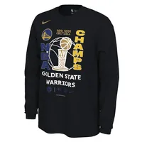 Men's Nike Black Golden State Warriors 2022 NBA Finals Champions Locker Room Long Sleeve T-Shirt