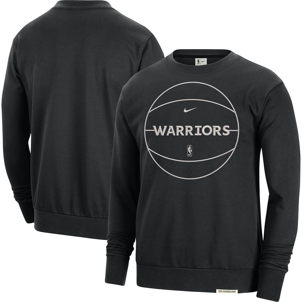 Sweat-shirt Nike Golden State Warriors 2023/24 Authentic Standard Issue Travel Performance pour Homme - Noir