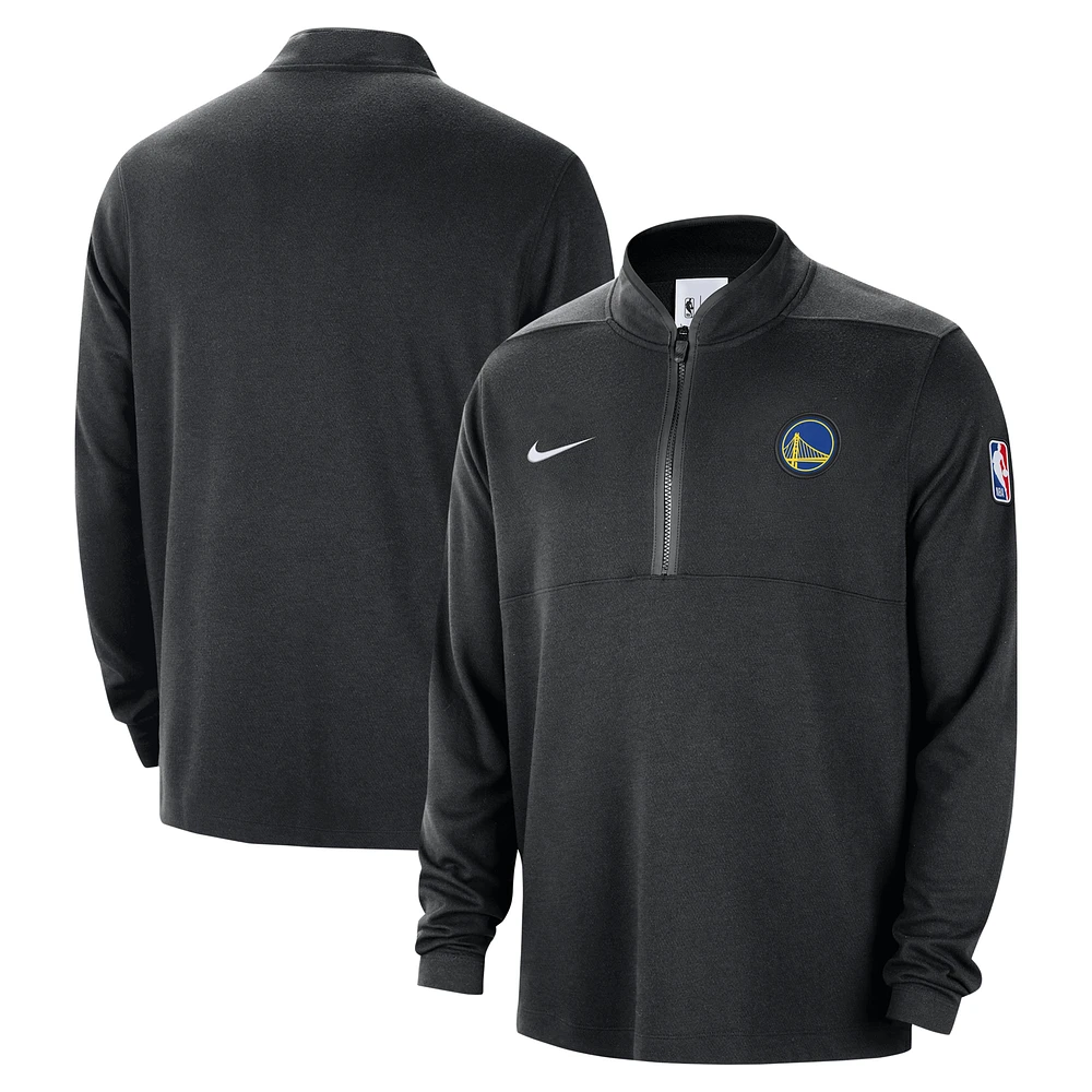 Haut à demi-zip Nike noir Golden State Warriors 2024/25 Courtside Performance pour homme