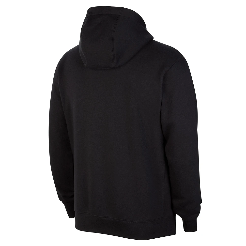 Men's Nike Black Golden State Warriors Courtside Club Pullover Hoodie