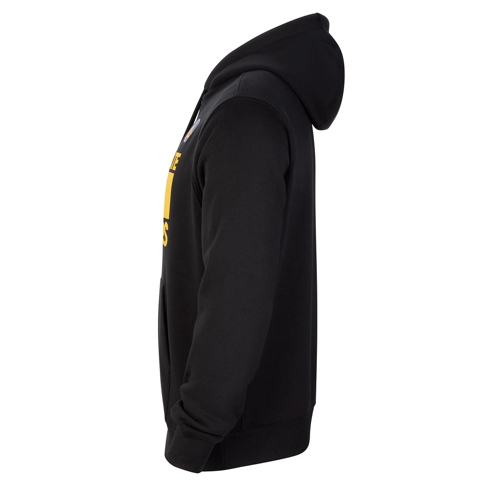 Men's Nike Black Golden State Warriors Courtside Club Pullover Hoodie