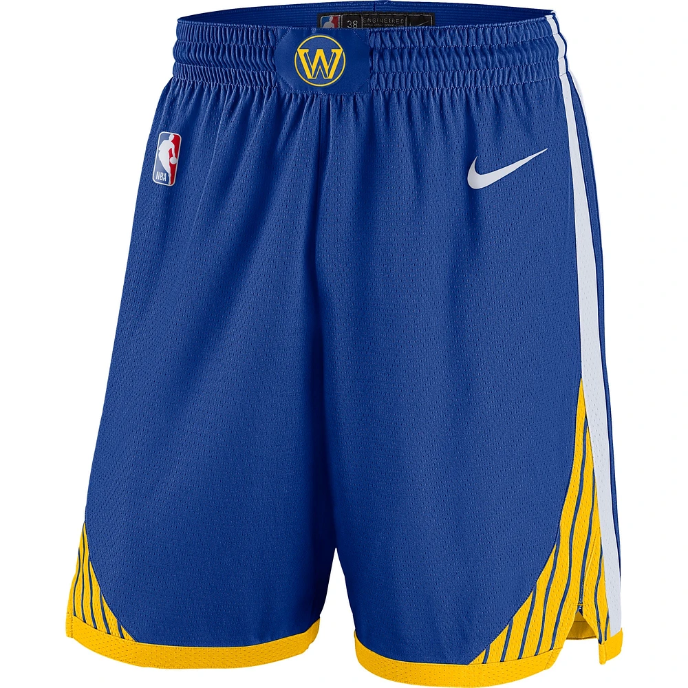 Short Nike Golden State Warriors 2019/20 Icon Edition Swingman pour Homme Bleu