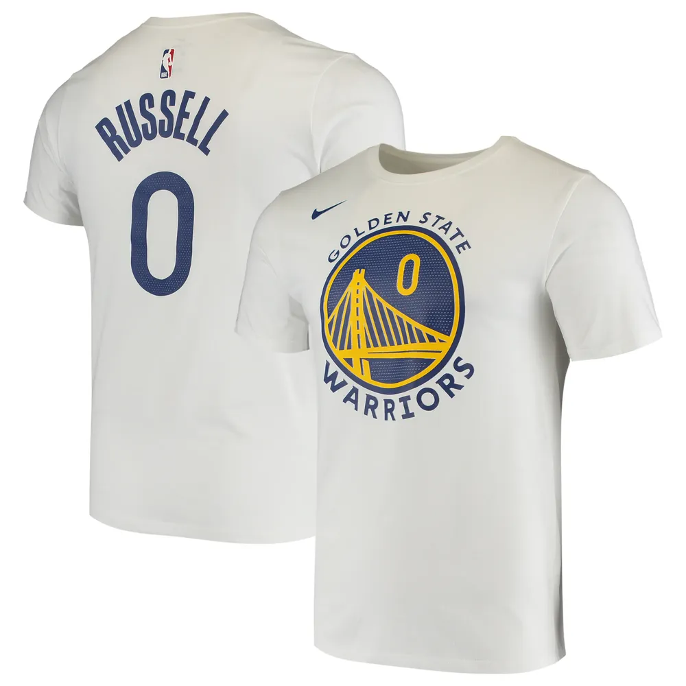 Lids D'Angelo Russell Golden State Warriors Nike Name & Number Logo  Performance T-Shirt - White