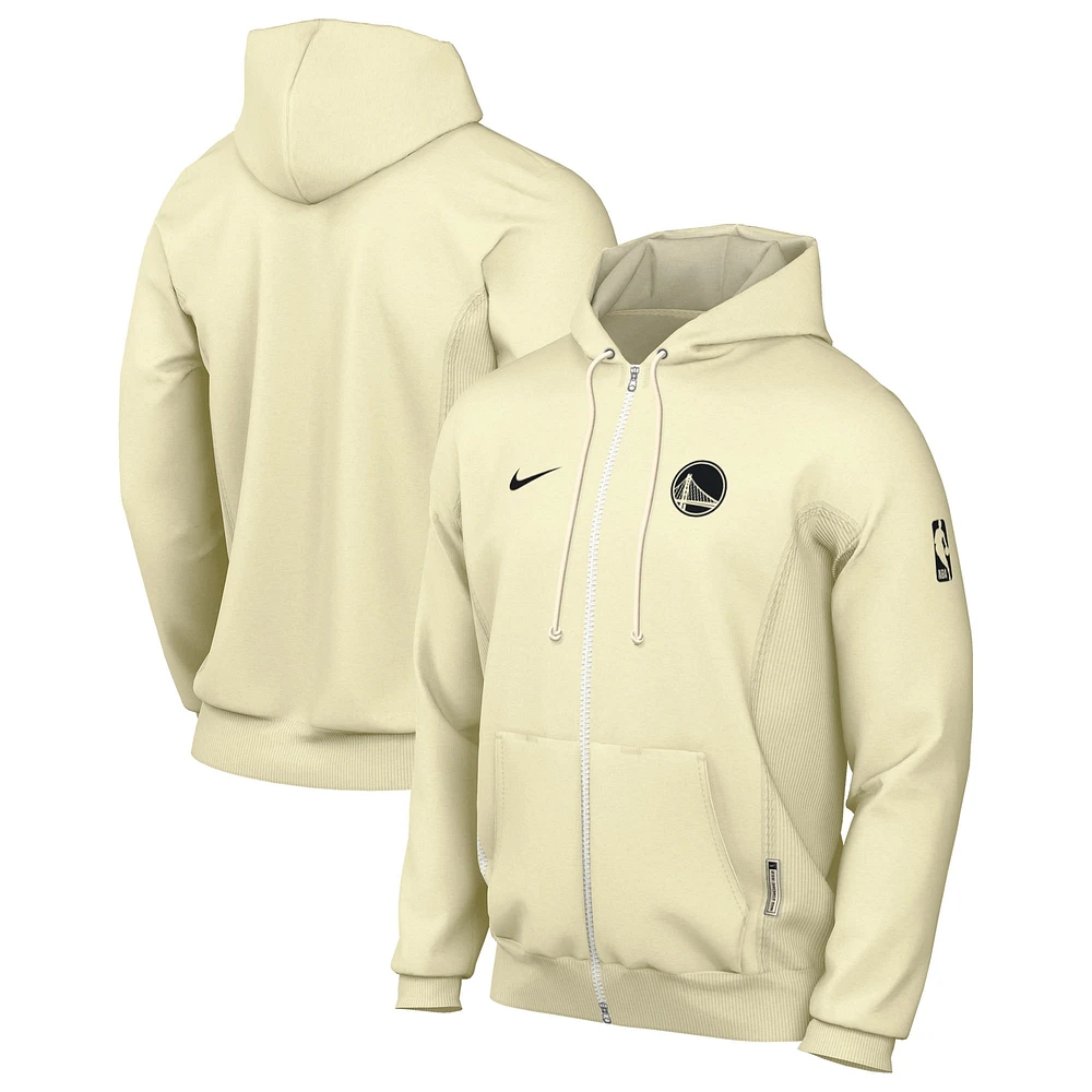 Veste à capuche entièrement zippée Nike Golden State Warriors Authentic Standard Issue pour homme, gris