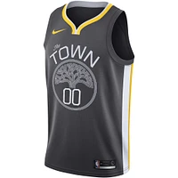 Hommes Nike Gris Golden State Warriors - Maillot Swingman Personnalisé Édition Déclaration