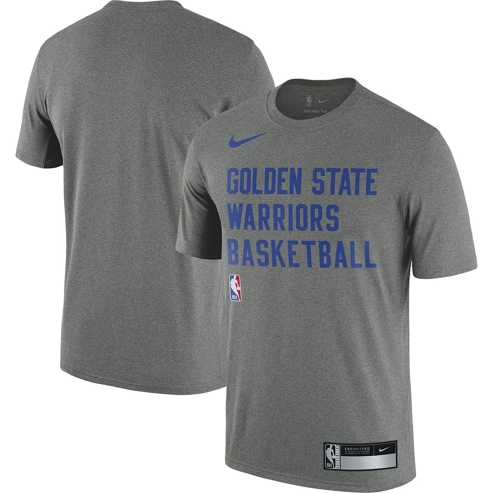 T-shirt d'entraînement Performance Sideline Legend des Golden State Warriors 2023/24 Nike gris chiné pour Homme