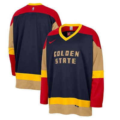 Maillot de hockey Nike bleu marine Golden State Warriors 2024/25 City Edition Courtside Heavyweight pour homme