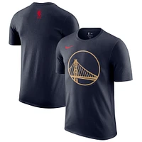 Men's Nike Navy Golden State Warriors 2024/25 City Edition Essential Logo T-Shirt