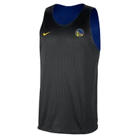 Maillot d'entraînement réversible en maille Nike Royal/Black Golden State Warriors pour homme