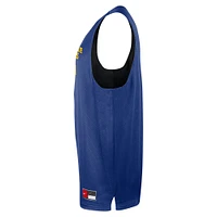 Maillot d'entraînement réversible en maille Nike Royal/Black Golden State Warriors pour homme