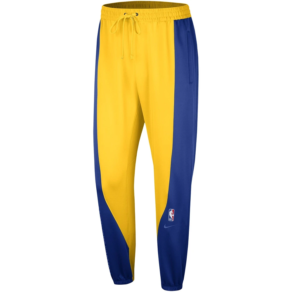 Pantalon Nike Royal/Or Golden State Warriors 2023/24 Authentic Showtime pour Homme