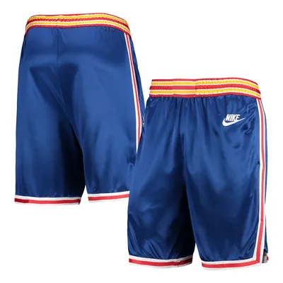 Golden State Warriors Nike 2021/22 Classic Edition Origins Swingman Performance Shorts - Royal/White